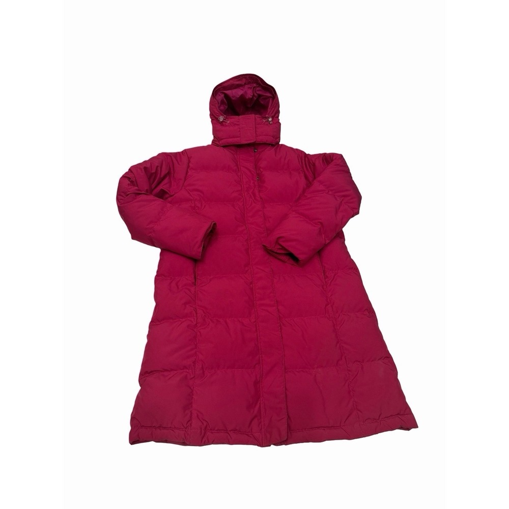 L.L. Bean women's goose-down puffer coat Hooded Pink Size S
